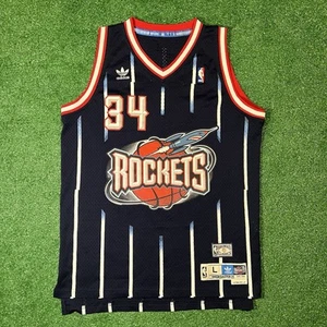 Adidas NBA Houston Rockets 95-96 Hakeem Olajuwon #34 HWC Swingman Jersey - L +2 - Picture 1 of 4