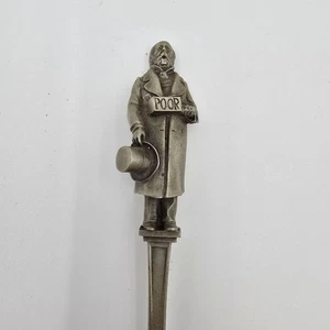 Antique Silver Souvenir Spoon Figurine Handle Victorian Era Decorative Design - Picture 1 of 6