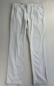 Mason’s New York Pantalone Chino Uomo US 36x35 IT 52 Grigio Chiaro Slim Fit Elasticizzato - Foto 1 di 24