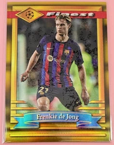 Topps Finest Flashback UCC 22/23 Frenkie de Jong FC Barcelona 01/50 Gold #21 - Bild 1 von 3