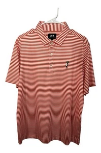 24.7 Hunt Red Striped Duck Golf Polo Sz Large NWT Hunting Outdoors - Picture 1 of 1
