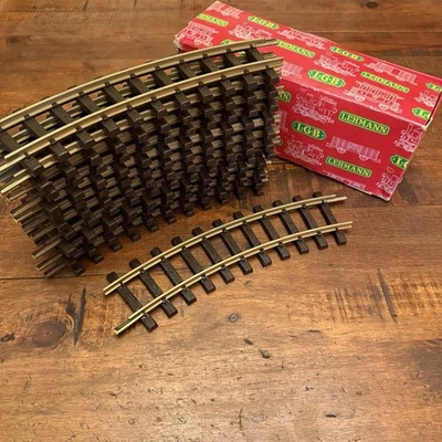 G Scale (12) LGB 1100 Curve Tracks R=600mm Radius Full Loop - Image 1 of 4