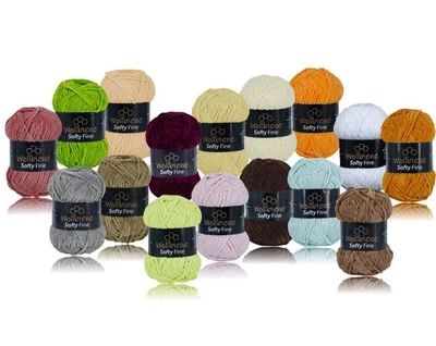Wollbiene Softy Fine Chenillegarn, Kuschelweich 5x100g,Wolle Plüschtier - Bild 1 von 3