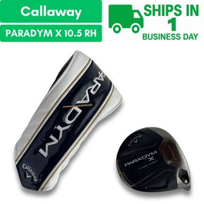 Callaway PARADYM X 10.5 solo testa driver RH con copricapo USATO SPEDIZIONE VELOCE - Immagine 1 di 4
