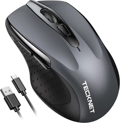 TECKNET  Rechargeable Wireless Bluetooth Mouse Gray RRP £39.99 other clours aval - Image 1 of 4