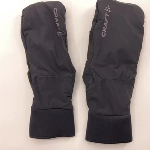 Craft size L 10 Black Winter Running Mittens - Picture 1 of 8
