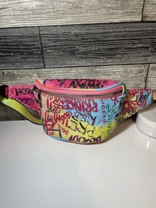 BORSA TRENDY COLORATA IN VITA marsupio canguro colore arcobaleno. - Foto 1 di 4