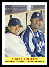 2007 Topps Heritage Magglio Ordonez / Craig Monroe CPC    #304 Detroit Tigers