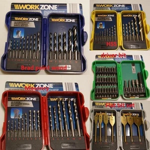 SET PUNTE TRAPANO LEGNO PIATTO MURATORE HSS DI QUALITÀ CACCIAVITE A BATTERIA PRESE MISTE - Foto 1 di 7
