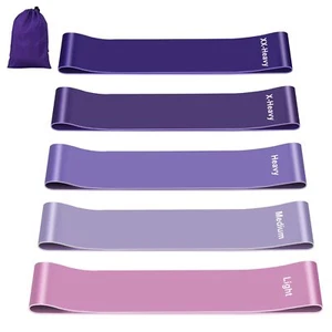 Resistance Bands 5 Set Pilates Equipment Booty Glute Women Yoga Fitness Home - Picture 1 of 11