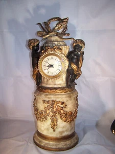 Schwarze Putten Uhr an Siegessäule * Restposten  *  - Angebot - * Einzelstück * - Bild 1 von 8