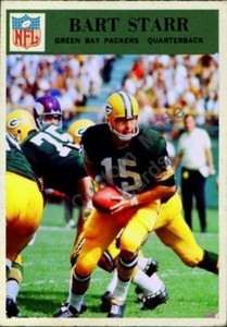 Custom made 1966 Green Bay Packers Bart Starr football card green