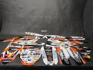 KTM SX/SXF 125-450 2016-2018 Team BTO orange/black graphics kit KT8010 - Picture 1 of 3