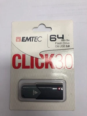 EMTEC 64 GB Flash Drive CLICK 3.0 - Image 1 of 2