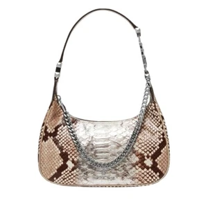 Michael Kors Handbag Silver Piper Small Pouchette BNWT. - Picture 1 of 4