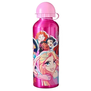 Disney Princesa Aluminio Botella Agua Bebidas Niños Escuela Personaje Rosa - Imagen 1 de 3