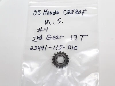 Honda CRF80F CRF XR 80 2005 04-13 transmisión eje principal segunda marcha 17T Foto 1 de 4