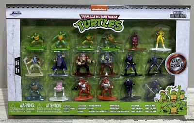 Nickelodeon Teenage Mutant Ninja Turtles TMNT Jada Nano Metalfigs 18 Figures New - Image 1 of 4