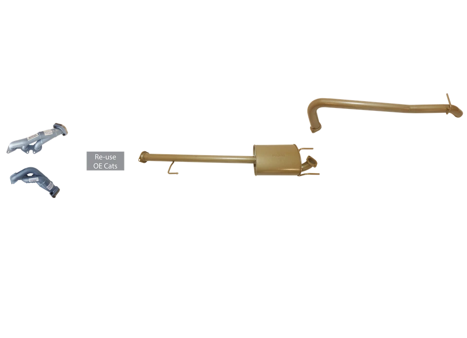 2.5" Exhaust w/ Headers for 2005-15 Toyota Hilux 150 Series 4.0L V6 Petrol - image 1 of 1