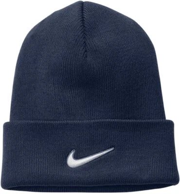 Nike Gorro Tejido Sombrero Lateral Dri-FIT Azul Marino CW6117-419 Adulto Talla Única Foto 1 de 2