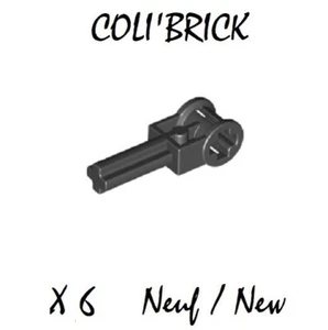 Lego 6553 - 6x Levier / Technic Pole reverse Handle - Noir / Black - New Neuf - Imagen 1 de 1