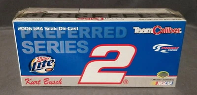 SEALED NIB 2006 Kurt Busch #2 Miller Lite Dodge 1/24 Team Caliber Diecast - Image 1 of 4