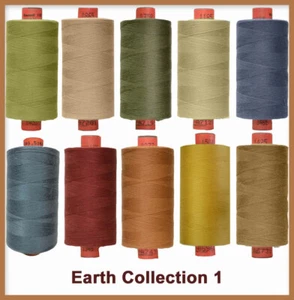 Box of 10 Earth Toned Collection Rasant 1000M Sewing and Quilting Thread - Picture 1 of 1