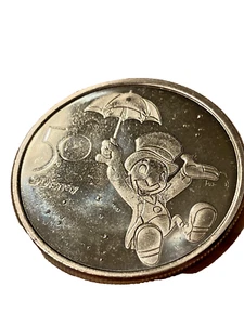Disney World 50th Anniversary Jiminy Cricket Medallion Coin - Picture 1 of 4