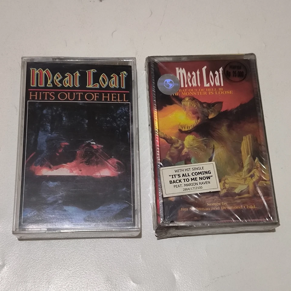 LOT 2X Meat Loaf - Bat Out of Hell III + Hits original indonesia tape NEW 2006 - Image 1 of 4