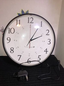 Innovation Wireless Sync Analog Clock Government Wall Clock With Power Cable - Picture 1 of 7