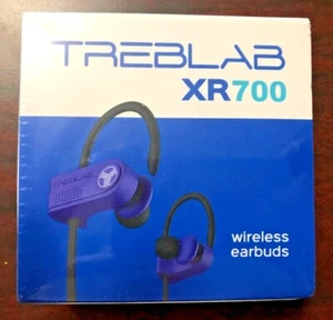 New Sealed Treblab XR700 Wireless Earbuds Purple - Picture 1 of 2