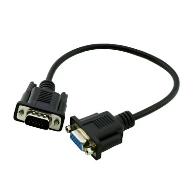 1pc VGA Male Plug to VGA Female Jack LCD Projector Extension Cable Cord 1ft/30cm - Image 1 of 4