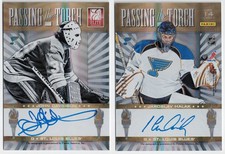 2011-12 Elite Passing the Torch Autograph #14 John Davidson Jaroslav Halak /100