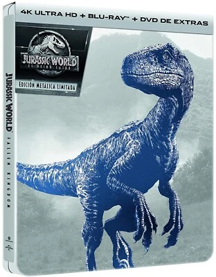 Jurassic World 2 El Reino Caido (4K UHD  BD  DVD Extras) - Edición Metálica [Blu - Imagen 1 de 2