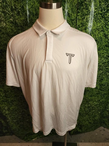 Troy Trojans Football Short Sleeve Polo adidas White Size 2XL Cover