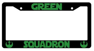 Marco de placa de plástico negro Green Squadron SW - Imagen 1 de 1