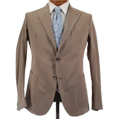 Eleventy Platinum NWD Cotton Blend Soft Jacket Size 50 (40R US) In Solid Beige - Image 1 of 4