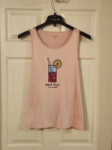Camiseta sin mangas Life Is Good para mujer talla grande con gráfico medio sueño completo - Imagen 1 de 5