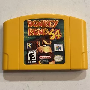 Donkey Kong 64 (Nintendo 64 Game, 1997) Original Cartridge Only - Tested & Works - Picture 1 of 6