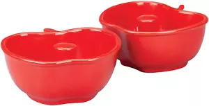 Steinzeug Apfelbäcker, aus 100% robuster Keramik, Küchendeko, rot - Set o - Bild 1 von 11