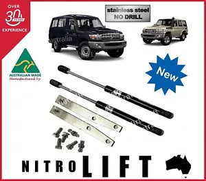 STAINLESS STEEL BOLT IN BONNET STRUT KIT SUIT 70 SERIES LANDCRUISER 2007-2021 - Picture 1 of 1