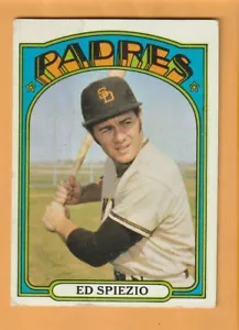 Ed Spiezio San Diego Padres 1972 Topps #504 Joliet Illinois Fighting Illini - Imagen 1 de 2