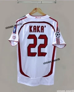 KAKA' #22 AC Milan Jersey 2006/2007 Short Sleeve Retro Vintage White Shirt  L - Picture 1 of 7