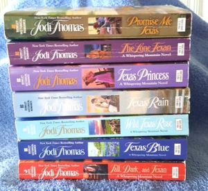 Jodi Thomas 7 Whispering Mountain Complete Set lot Historical Westerns 2 signed - Picture 1 of 2