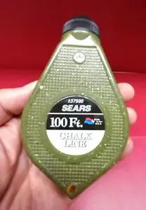 Vintage Nos Sears Kreide Linie Werkzeug 100 Fuß Nr. 937590 - Bild 1 von 2