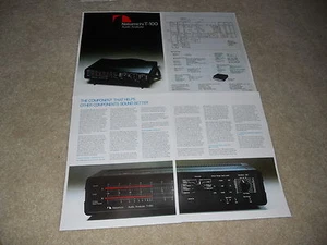 Folleto analizador de audio Nakamichi T-100, 4 páginas, especificaciones, artículos, ¡MUY RARO! - Imagen 1 de 1