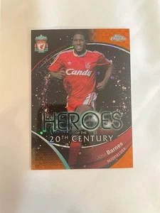 John Barnes 2023 2024 Fc Liverpool Topps Cromo Héroes del Siglo XX Naranja/25 - Imagen 1 de 3