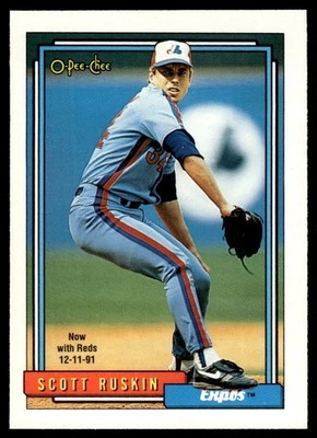 1992 O-Pee-Chee Scott Ruskin Montreal Expos #692 - Image 1 of 2