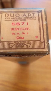 DUO-ART THE AEOLIAN COMPANY NEW YORK PLAYER PIANO ROLL 5571 BERCEUSE OP.38 NO.1 - Picture 1 of 3