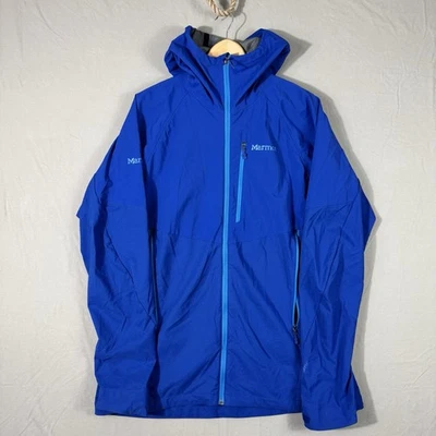 Marmot Minimalist Men's Rain Jacket Gore-Tex Blue XL Waterproof Packable - Image 1 of 4